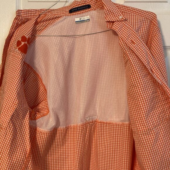 Columbia PFG Super Bonehead Men's Clemson Tigers L/S Button Down Shirt Small - Picture 10 of 11